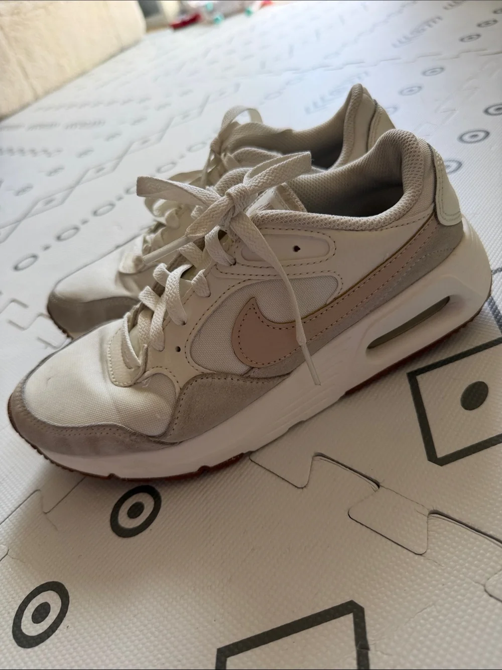 Nike Women’s Air Max 1 in Cream Pink Swoosh SC 'Sail Sanddrift 7